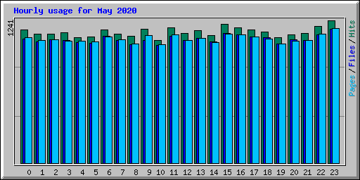 Hourly usage for May 2020